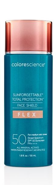 Сонцезахисний крем для обличчя напівнасичений Colorescience Total Protection Face Shield Flex SPF 50-Medium 403104505 фото