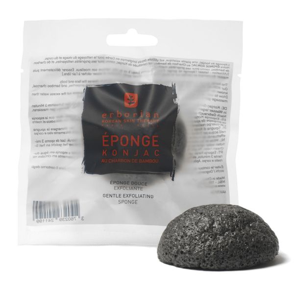 Спонж конняку с бамбуковым углем Erborian Charcoal Konjac Sponge  6АА70124 фото