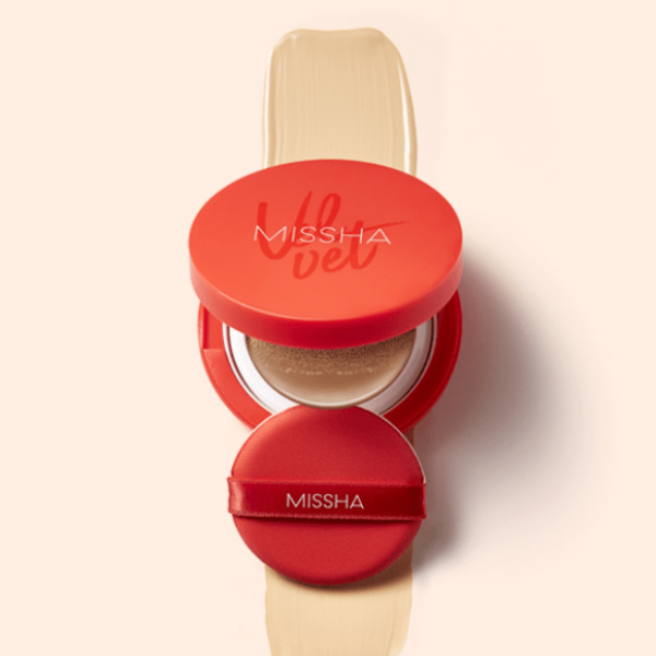 Крем-кушон з оксамитовим фінішем Missha Velvet Finish Cushion SPF42 PA+++ №21 8809581452558 фото