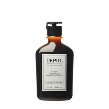 Шампунь для глубокой очистки с древесным углем 250 мл DEPOT 108 Detoxifying Charcoal Shampoo  8032274181354 фото