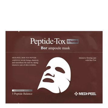 Ампульная лифтинг-маска для лица с пептидным комплексом Medi-Peel Peptide-Tox Bor Ampoule Mask (Bor-Tox Peptide Ampoule Mask) 8339 фото