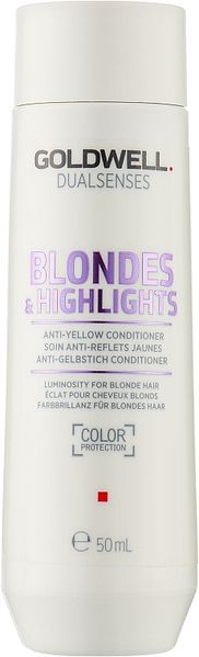 Бальзам анти-жовтий для освітленого волосся Goldwell Dualsenses Blondes&Highlights 206119 фото