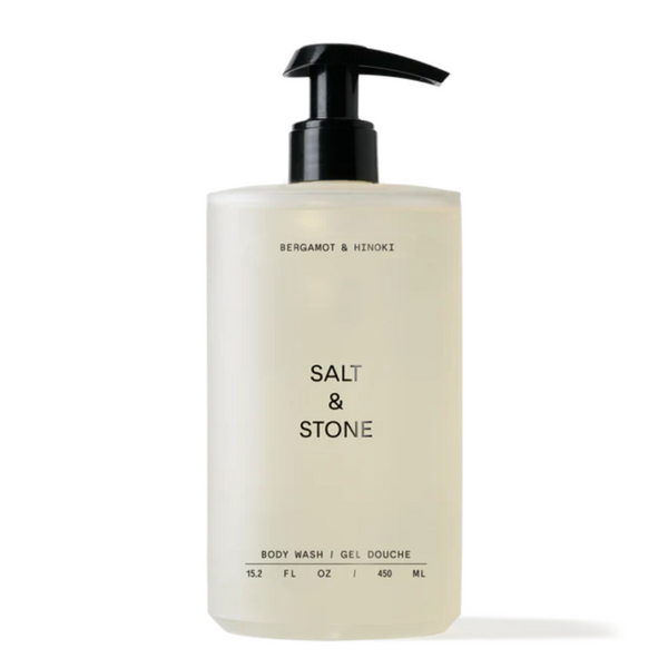 Антиоксидантний гель для душу з ароматом бергамоту та хінокі 450ml SALT&STONE Gel Doushe Bergamot & Hinoki 4603 фото