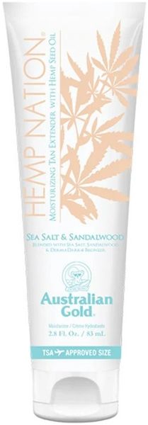 Закріплювач засмаги з формулою посилення відтінку Australian Gold Hemp Nation Sea Salt Sandalwood Body Lotion А40658 фото