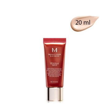 BB крем з ідеальним покриттям M Perfect Cover SPF42 PA+++ №21  Missha Perfect Cover BB Cream 8809581487949 фото