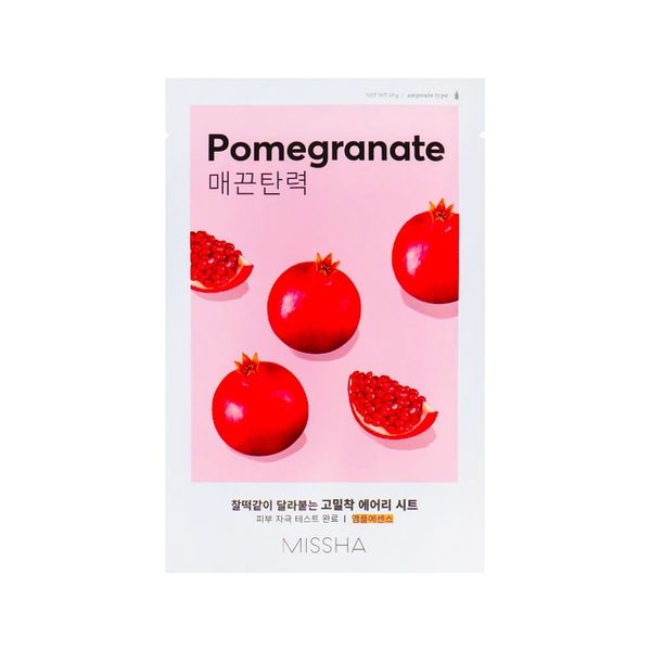 Осветительная маска с гранатом Missha Airy Fit Pomegranate Sheet Mask 4828 фото