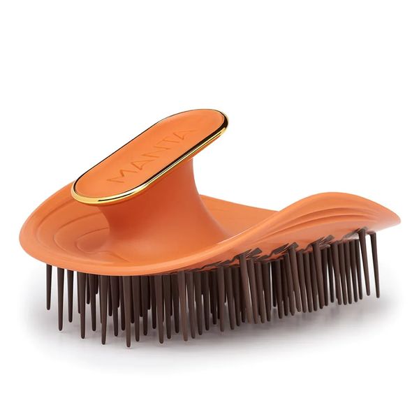 Щетка для вьющихся и волнистых волос оранжевая MANTA Brush Kinks, Coils & Curls Amber Orange 792649405604 фото