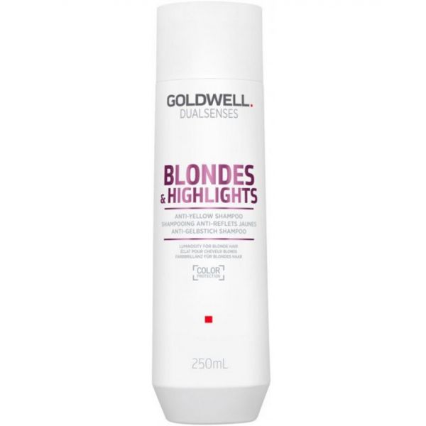 Шампунь анти-желтый для осветленных волос Goldwell Dualsenses Blondes&Highlights 202856 фото