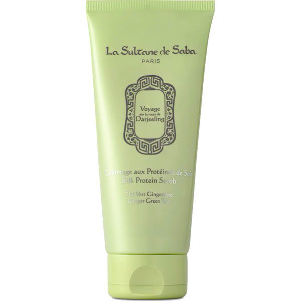 Протеиновый скраб для тела Зелёный чай La Sultane de Saba Silk Protein Scrub Ginger Green Tea 2039 фото