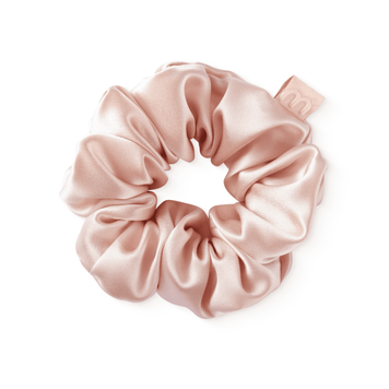 Об'ємна резинка з натурального шовку (Нюдова) Mon Mou Silk large scrunchie 003-03 фото