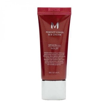 BB крем з ідеальним покриттям M Perfect Cover SPF42 PA+++ №27 Missha Perfect Cover BB Cream 8809581487956 фото