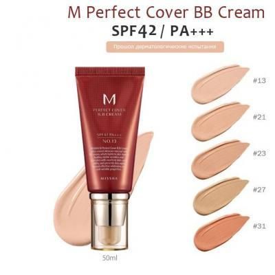 BB крем з ідеальним покриттям M Perfect Cover SPF42 PA+++ №27 Missha Perfect Cover BB Cream 8809581487956 фото