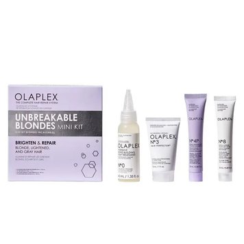 Набор миниатюр для блонда "Яркость цвета и восстановление" Olaplex Unbreakable Blondes Mini Kit 20146047 фото