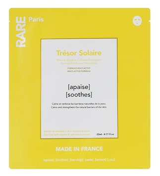 Заспокійлива маска для обличчя з вітаміном Е та екстрактом арніки Rare Paris Trеsor Solaire /0124 фото