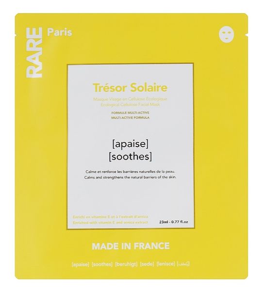 Заспокійлива маска для обличчя з вітаміном Е та екстрактом арніки Rare Paris Trеsor Solaire /0124 фото