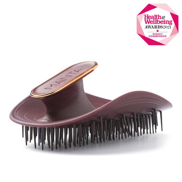 Щетка для волос бургундия MANTA Brush Burgundy/Rose Gold 705632451021 фото