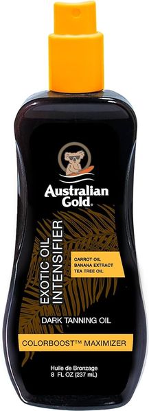 Масло для посилення засмаги на сонці з бронзаторами Australian Gold Dark Exotic Intensifier Tanning Dry Oil With Bronzer А40121 фото