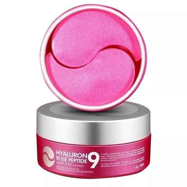 Гідрогелеві патчі з екстрактом троянди та пептидами Medi-Peel Peptide 9 Hyaluron Rose Ampoule Eye Patch 3631 фото