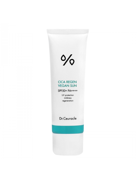 Солнцезащитный крем веганский с центелой азиатской Dr.Ceuracle Cica Regen Vegan Sun SPF50+/PA++++