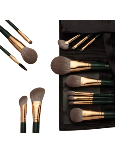 Набор на 14 кистей с чехлом Tenze Emerald Collection Kit 