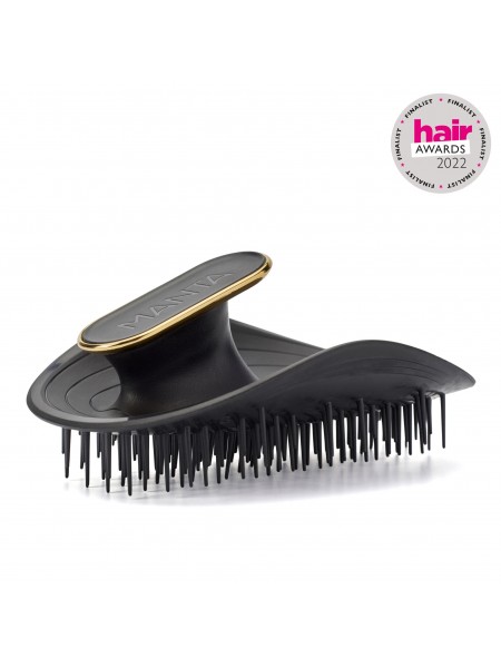 Щетка для волос черная MANTA Brush Black/Gold