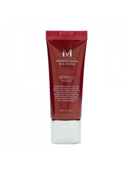 BB крем с идеальным покрытием M Perfect Cover SPF42 PA+++ №27 Missha Perfect Cover BB Cream