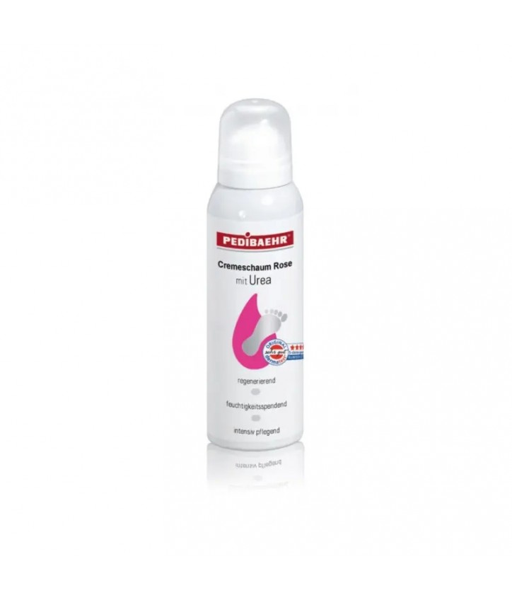 Крем-пенка для кожи стоп и ногтей с 10% мочевиной и розовым маслом PediBAEHR Cream foam for the skin of the feet and nails with 10% urea and rose oil