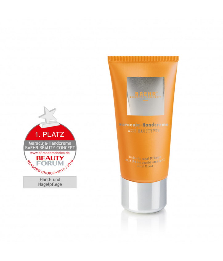 Крем для рук с маслом маракуи и мочевиной Baehr Beauty Concept Maracuja-Handcreme