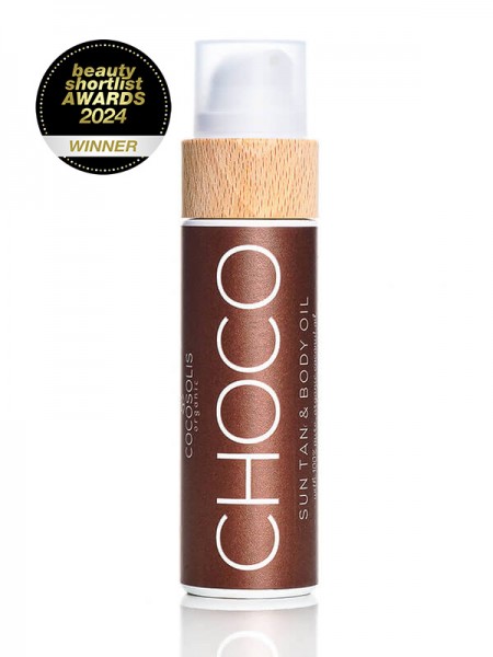 Органическое масло для шоколадного загара Cocosolis Body Oil CHOCO